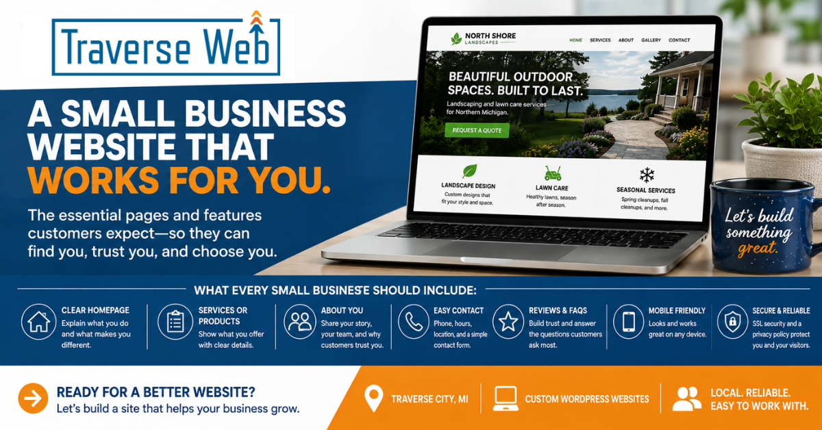 What should a small business website include? Learn the essential pages, content, and features customers expect to find on your website.