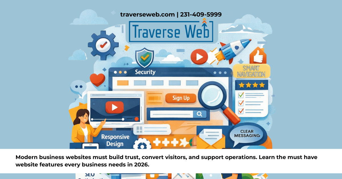 Modern business websites must build trust, convert visitors, and support operations. Learn the must have website features every business needs in 2026.